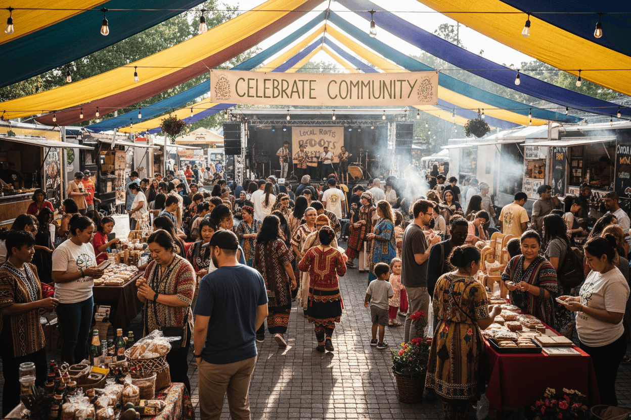 Community event at Las Palmas Market
