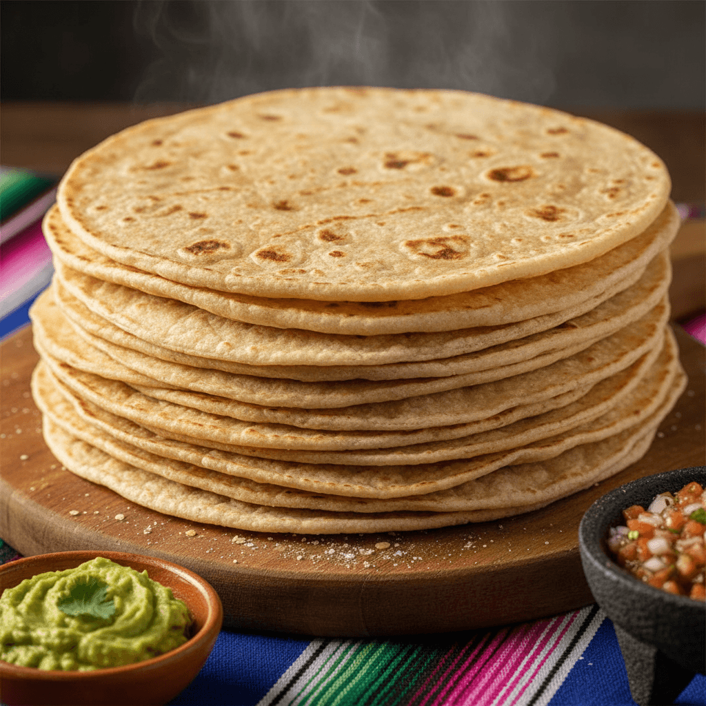 Fresh flour tortillas